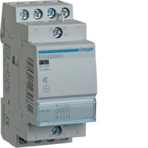 Contact sil. 25A, 4F, 24V - AUTOMATISMES  HAGER ESD425SDC