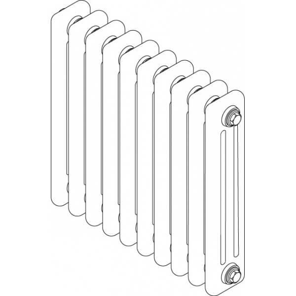 Radiateur électrique à fluide 500W Taiga Premium blanc Acova