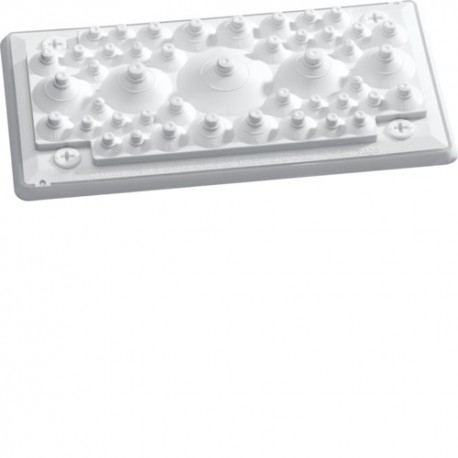 Plaq passe-câbles équip étanch - ENVELOPPES  HAGER FZ402