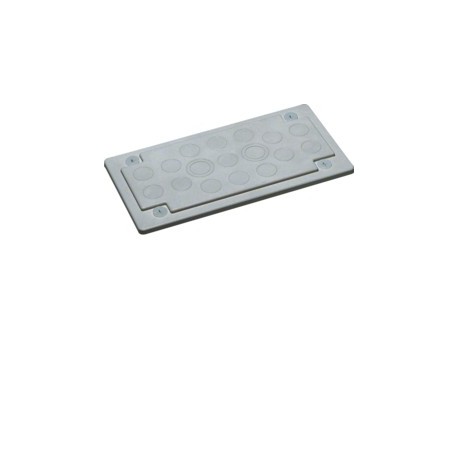 Plaq haute empreinte métrique - ENVELOPPES  HAGER FZ406M