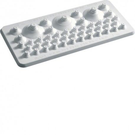 Plaq passe-câbles équip étanch - ENVELOPPES  HAGER FZ426