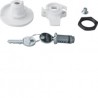 Bouton verrou clé 405 - ENVELOPPES HAGER FZ452N