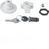Bouton verrou clé 455 - ENVELOPPES HAGER FZ453N