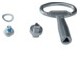 Serrure triangle mâle+cle IP5- - ENVELOPPES HAGER FZ502