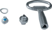 Serrure triangle mâle+cle IP5- - ENVELOPPES  HAGER FZ502