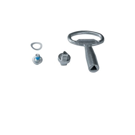 Serrure triangle mâle+cle IP5- - ENVELOPPES  HAGER FZ502