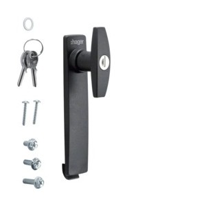 Bouton verrou clé 1242E IP5-6 - ENVELOPPES  HAGER FZ507