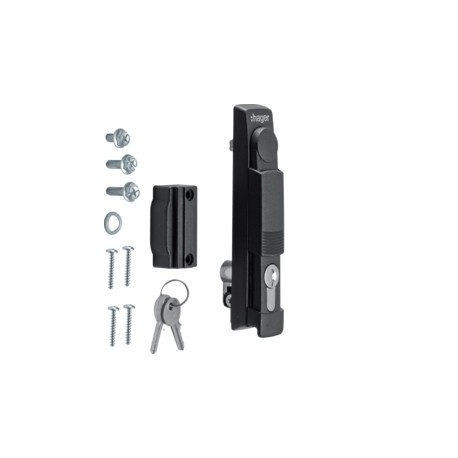 Poignée escamo clé 1242E IP5-6 - ENVELOPPES HAGER FZ508