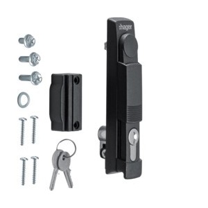 Poignée escamo clé 1242E IP5-6 - ENVELOPPES  HAGER FZ508