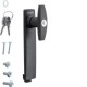 Bouton verrou clé 455 IP5-6 - ENVELOPPES HAGER FZ527