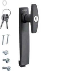 Bouton verrou clé 455 IP5-6 - ENVELOPPES HAGER FZ527
