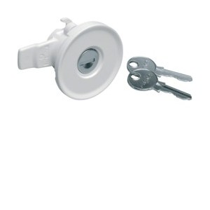 Bouton verrou clé 1242E - ENVELOPPES  HAGER FZ597N