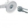 Bouton verrou clé 1242E - ENVELOPPES HAGER FZ597N