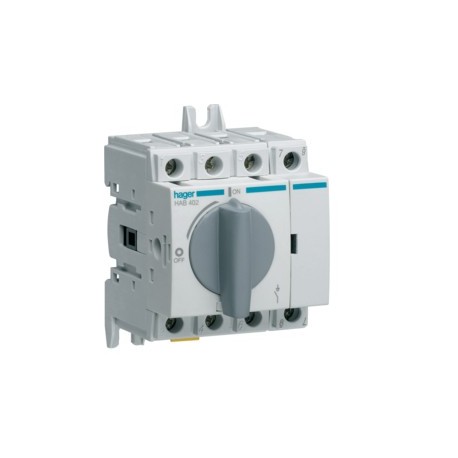Inter coupure appar 4P 20A - APPAREILLAGE DE TETE  HAGER HAB402