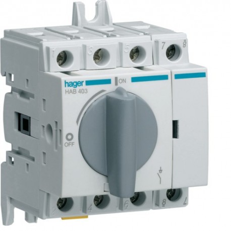 Inter coupure appar 4P 32A - APPAREILLAGE DE TETE  HAGER HAB403