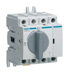 Inter coupure appar 4P 32A - APPAREILLAGE DE TETE  HAGER HAB403