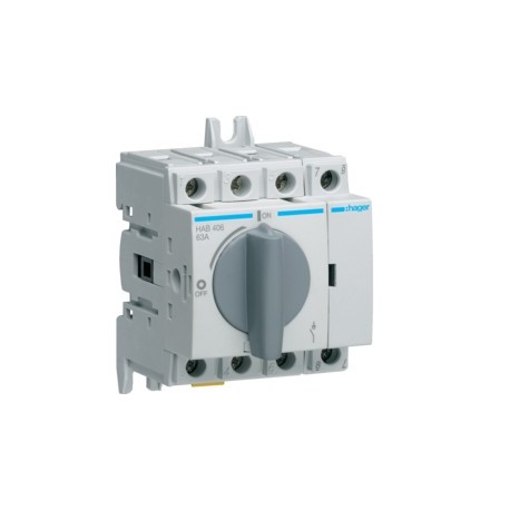 Inter coupure appar 4P 63A - APPAREILLAGE DE TETE HAGER HAB406