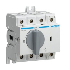 Inter coupure appar 4P 80A - APPAREILLAGE DE TETE  HAGER HAC408