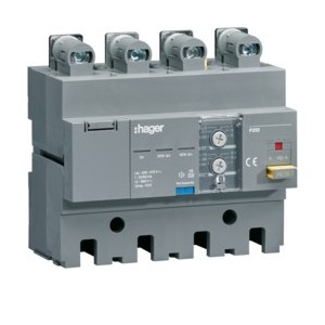 Bloc dif P250 4P 160A Idn adj - APPAREILLAGE DE TETE  HAGER HBT160H