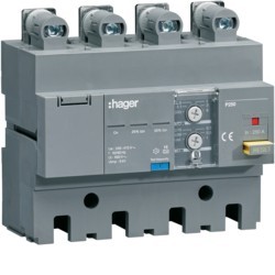 Bloc dif P250 4P 250A Idn adj - APPAREILLAGE DE TETE HAGER HBT250H