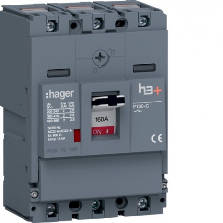 Inter h3+P160 SW 3x160A - APPAREILLAGE DE TETE HAGER HCS160AC