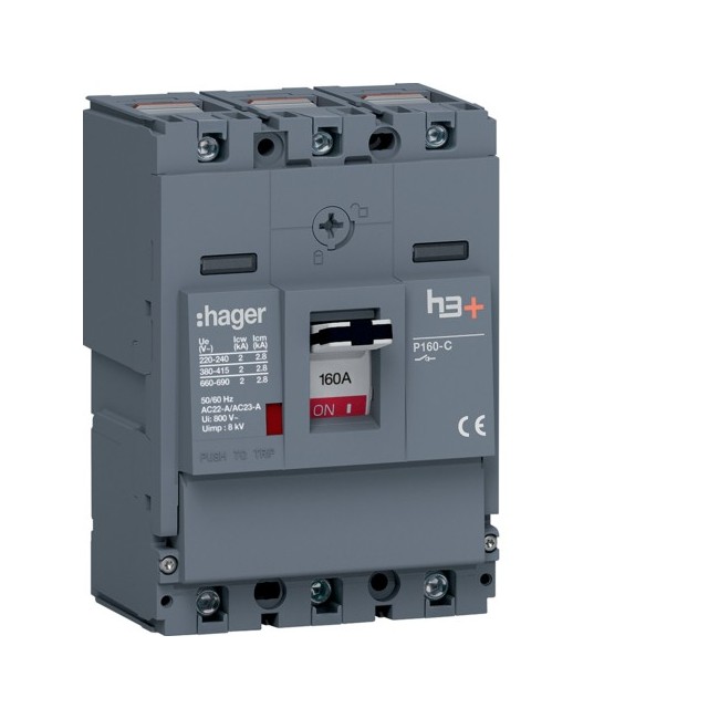 Inter h3+P160 SW 3x160A - APPAREILLAGE DE TETE  HAGER HCS160AC