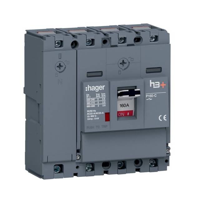 Inter h3+P160 SW 4x160A - APPAREILLAGE DE TETE  HAGER HCS161AC