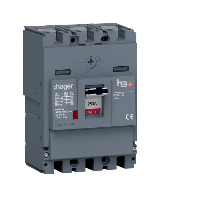 Inter h3+P250 SW 3x250A - APPAREILLAGE DE TETE  HAGER HCT250AR