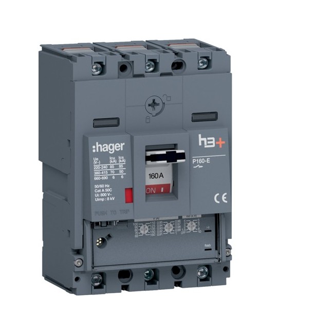 Disj.h3+P160 LSNI 3x160A 70kA - APPAREILLAGE DE TETE  HAGER HES160GC
