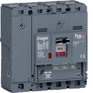 Disj.h3+P160 LSNI 4x160A 70kA - APPAREILLAGE DE TETE  HAGER HES161GC