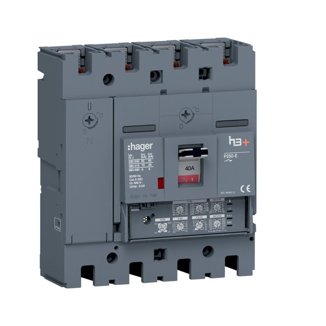 Disj.h3+P250 LSI 4x40A 70kA - APPAREILLAGE DE TETE  HAGER HET041JR