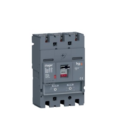 Disj.h3+P250 TM 3x200A 70kA - APPAREILLAGE DE TETE HAGER HET200DR