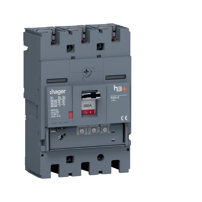 Disj.h3+P250 LSNI 3x250A 70kA - APPAREILLAGE DE TETE  HAGER HET250GR