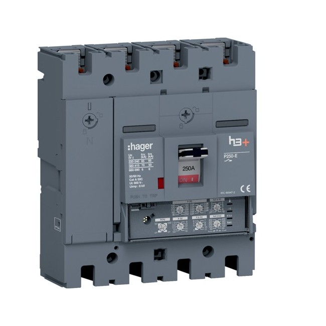 Disj.h3+P250 LSI 4x250A 70kA - APPAREILLAGE DE TETE  HAGER HET251JR