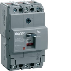 Disj.x160 3P 25kA 125A - APPAREILLAGE DE TETE HAGER HHA125H
