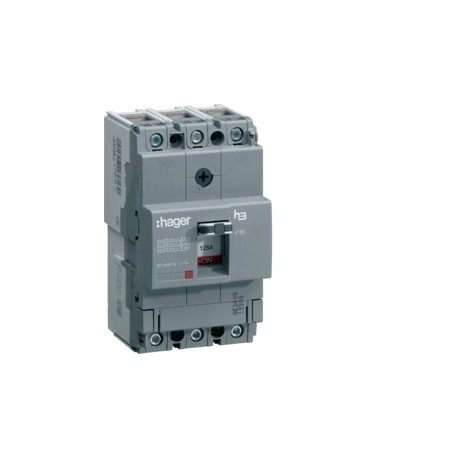 Disj.x160 3P 25kA 125A - APPAREILLAGE DE TETE HAGER HHA125H
