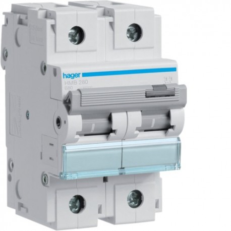 Disj.2P 15kA B-80A 3m - DISJONCTEURS MULTI.  HAGER HMB280