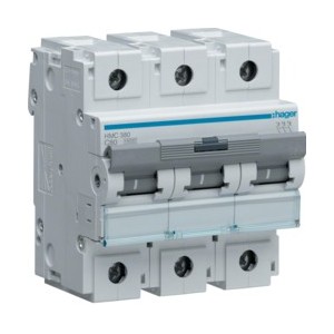 Disj.3P 15kA C-80A 4.5m - DISJONCTEURS MULTI.  HAGER HMC380
