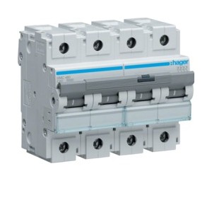 Disj.4P 15kA C-80A 6m - DISJONCTEURS MULTI.  HAGER HMC480