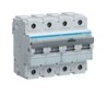 Disj.4P 15kA C-100A 6m - DISJONCTEURS MULTI. HAGER HMC490
