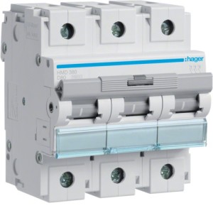 Disj.3P 15kA  D-80A 4.5m - DISJONCTEURS MULTI.  HAGER HMD380