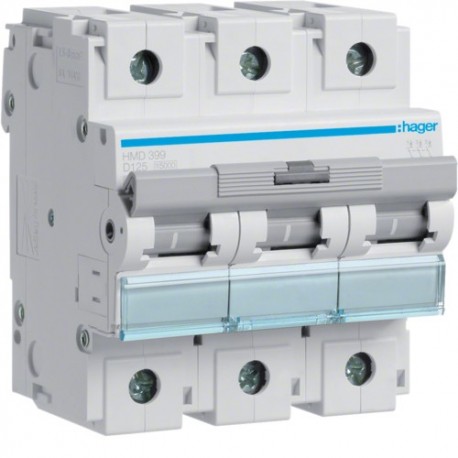 Disj.3P 15kA D-125A 4.5m - DISJONCTEURS MULTI.  HAGER HMD399