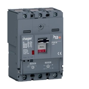 Disj.h3+P160 TM 3x25A 50kA - APPAREILLAGE DE TETE  HAGER HMS025DC