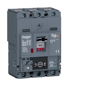 Disj.h3+P160 Ener 3x40A 50kA - APPAREILLAGE DE TETE  HAGER HMS040NC