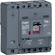 Disj.h3+P160 TM 4x80A 50kA - APPAREILLAGE DE TETE  HAGER HMS081DC