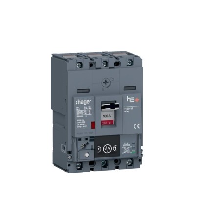 Disj.h3+P160 Ener 3x100A 50kA - APPAREILLAGE DE TETE  HAGER HMS100NC