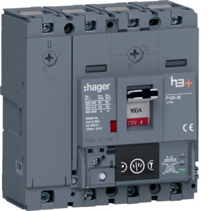 Disj.h3+P160 Ener 4x160A 50kA - APPAREILLAGE DE TETE  HAGER HMS161NC