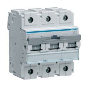 Disj.3P 50kA C-10A 4.5m - DISJONCTEURS MULTI.  HAGER HMX310