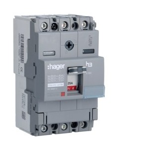 Disj.x160 3P 40kA 25A mag fixe - APPAREILLAGE DE TETE  HAGER HNA025M