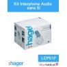 Kit Interphone audio sans fil - 1 logement 1 bouton - Hager logisty - LCP01F